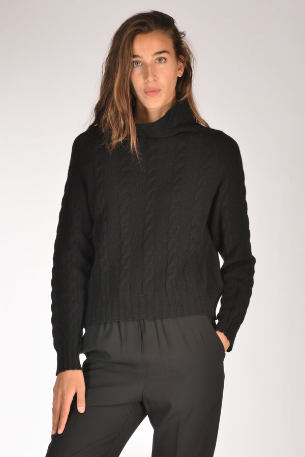 Anne Claire Maglia Cratere Nero Donna
