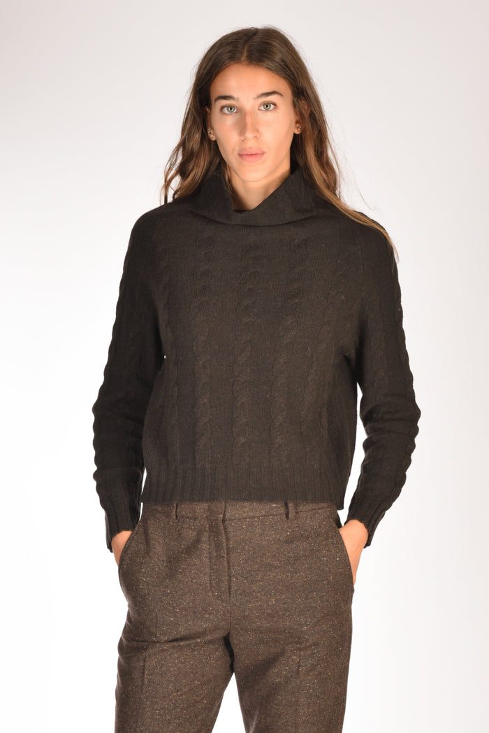 Anne Claire Maglia Cratere Marrone Donna - 1
