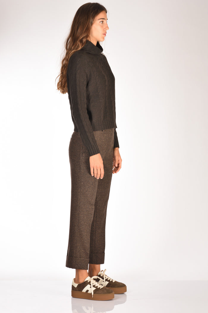 Anne Claire Maglia Cratere Marrone Donna - 4