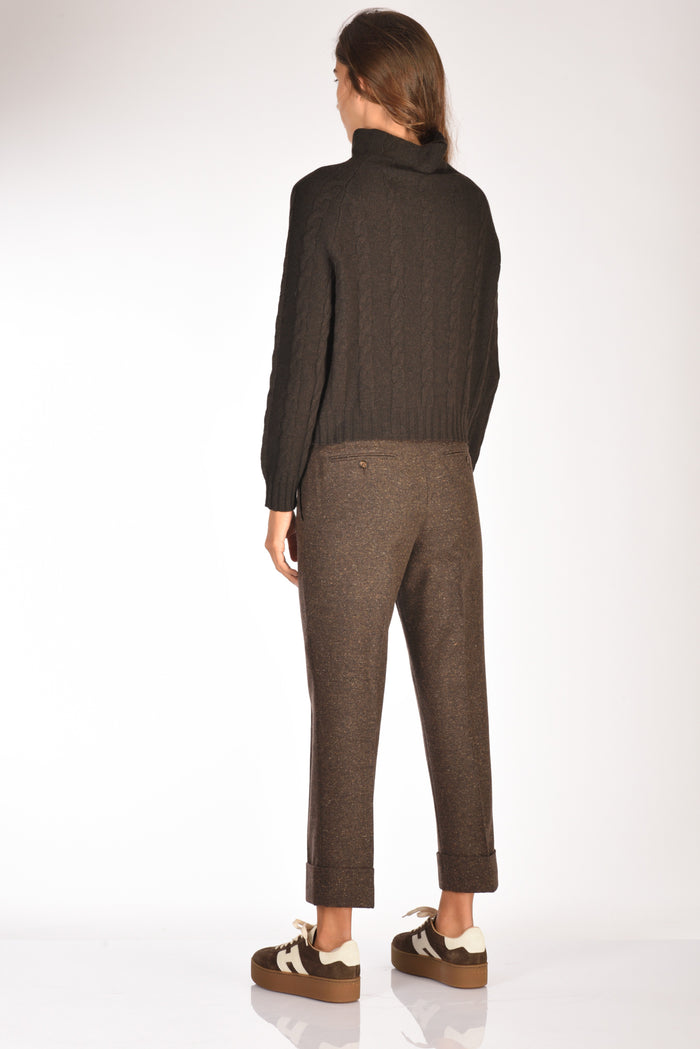 Anne Claire Maglia Cratere Marrone Donna - 5