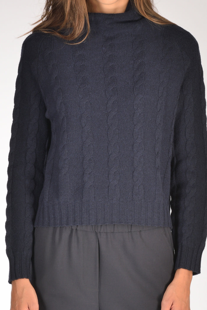 Anne Claire Maglia Cratere Blu Donna - 3