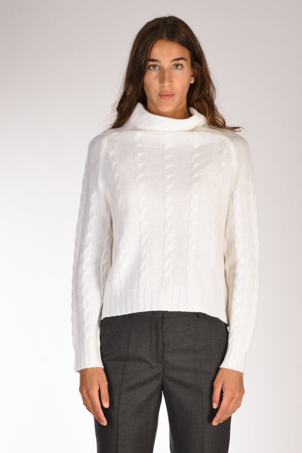 Anne Claire Maglia Cratere Bianco Donna-2
