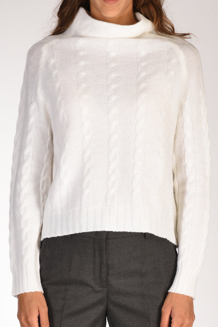 Anne Claire Maglia Cratere Bianco Donna - 3