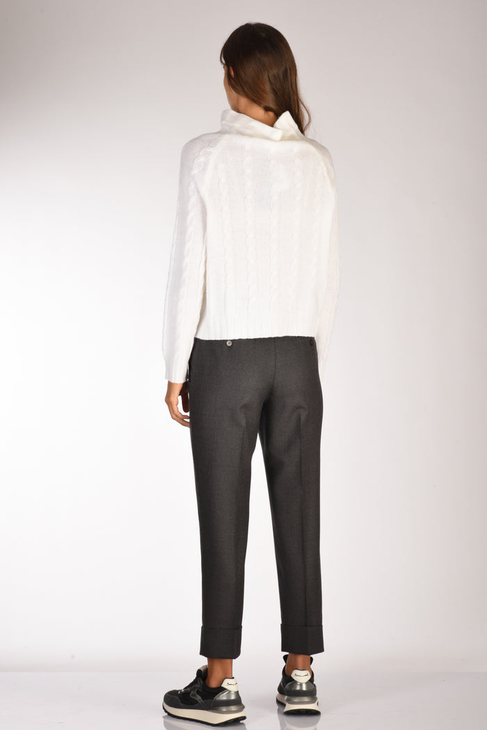 Anne Claire Maglia Cratere Bianco Donna - 5