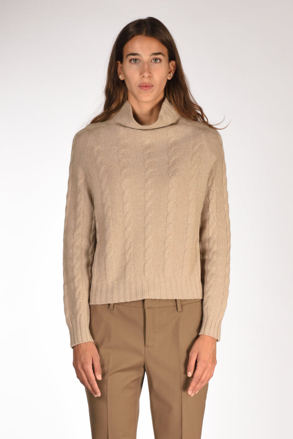 Anne Claire Maglia Cratere Beige Donna-2