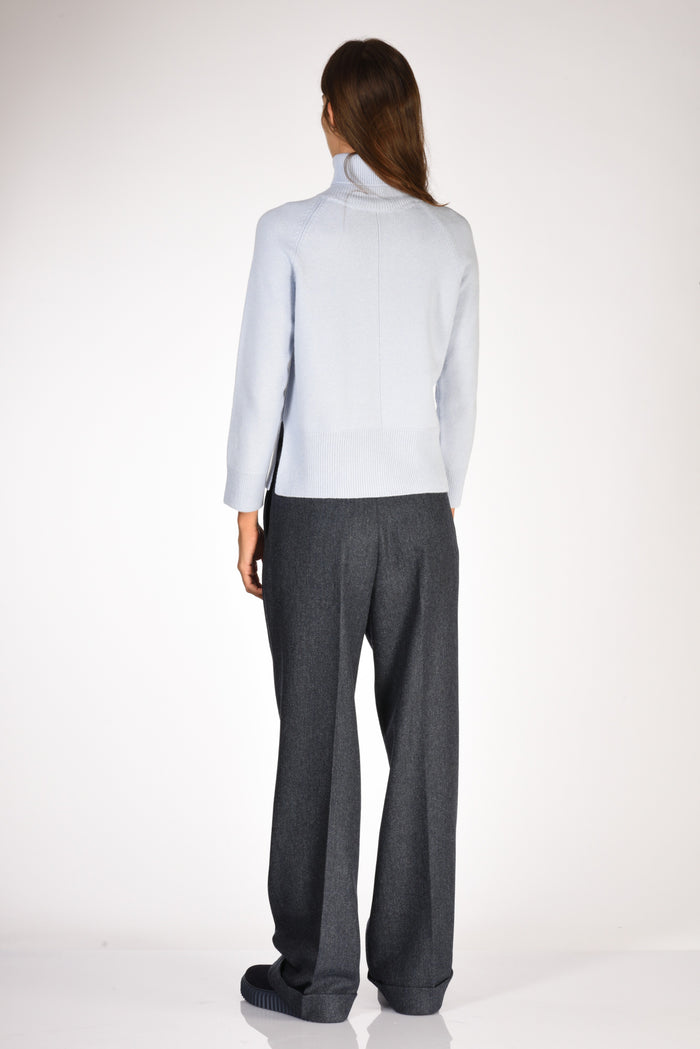 Anne Claire Maglia Collo Alto Azzurro Donna - 5
