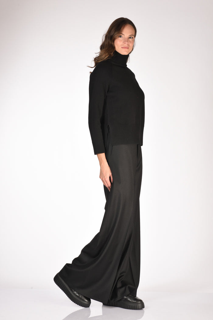 Anne Claire Maglia Collo Alto Nero Donna - 4