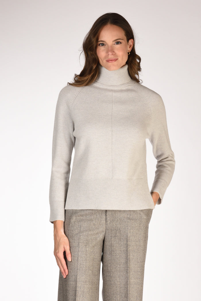 Anne Claire Maglia Collo Alto Grigio Chiaro Donna - 1