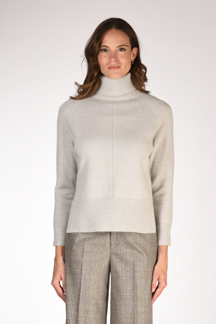 Anne Claire Maglia Collo Alto Grigio Chiaro Donna - 2
