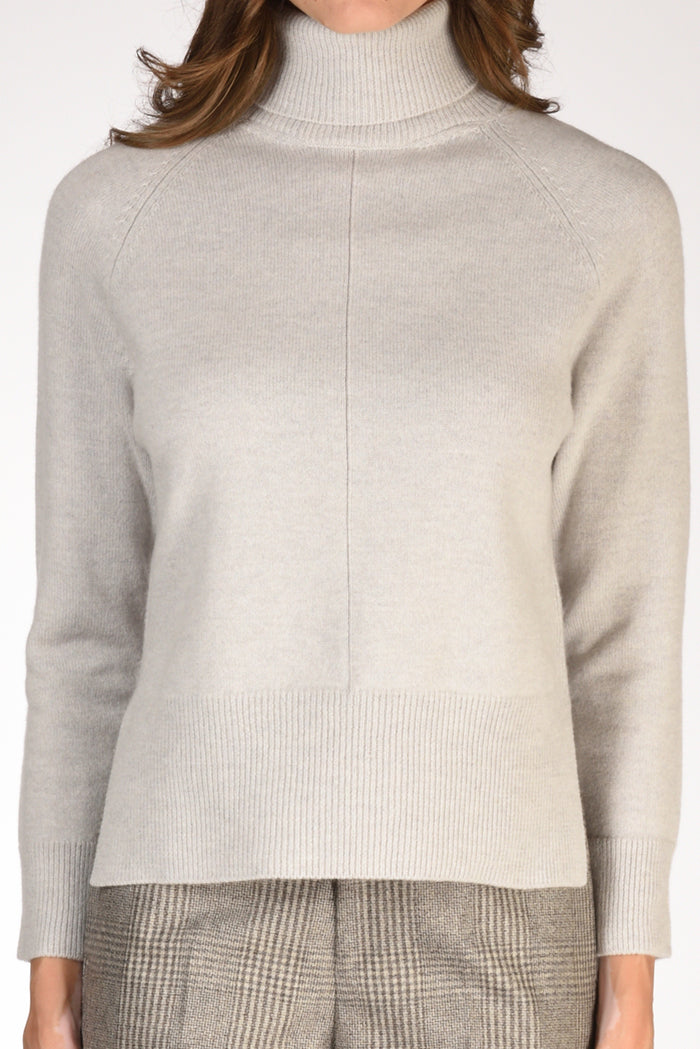 Anne Claire Maglia Collo Alto Grigio Chiaro Donna - 3