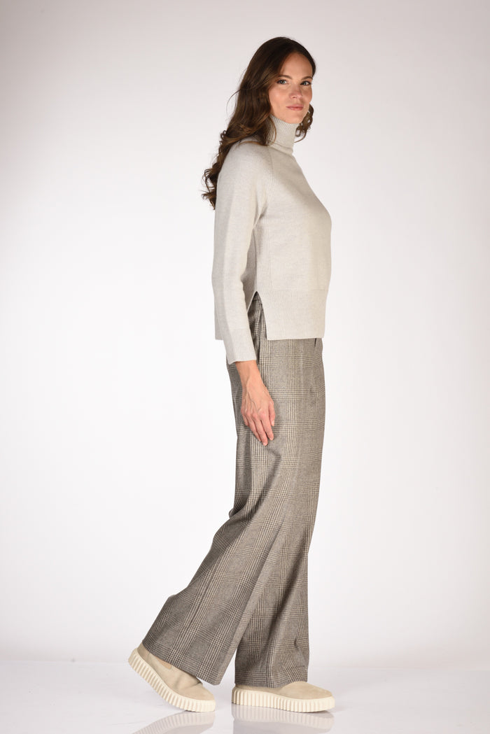 Anne Claire Maglia Collo Alto Grigio Chiaro Donna - 4