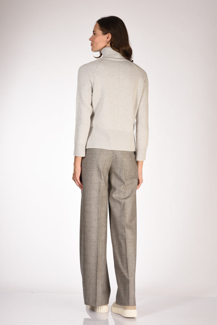 Anne Claire Maglia Collo Alto Grigio Chiaro Donna - 5