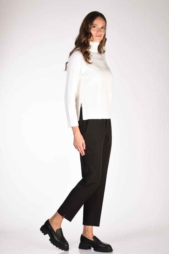 Anne Claire Maglia Collo Alto Bianco Donna - 4