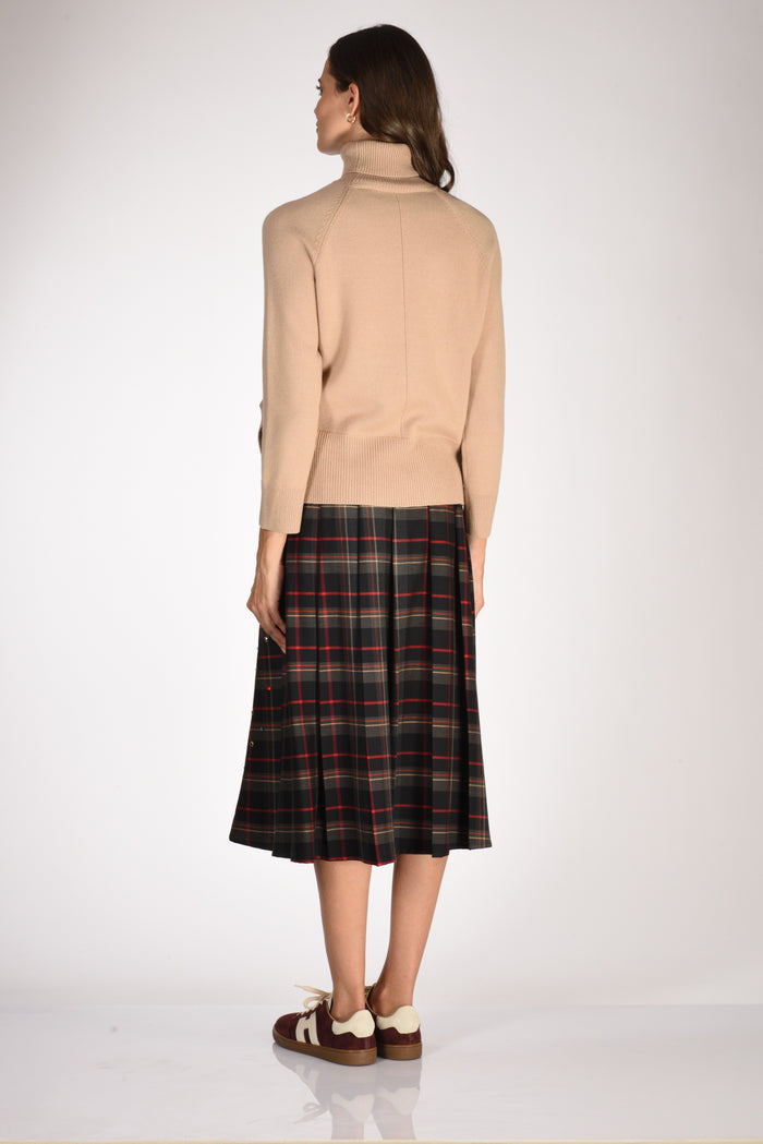 Anne Claire Maglia Collo Alto Beige Donna - 5