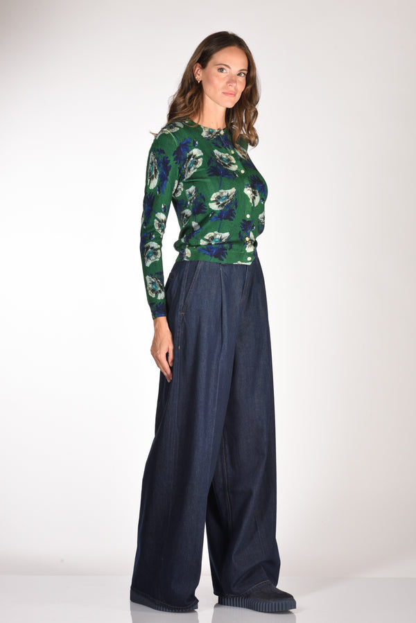 7 For All Mankind Jeans Pleated Blu Donna-2