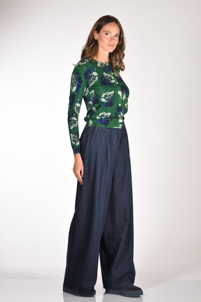 7 For All Mankind Jeans Pleated Blu Donna - 2