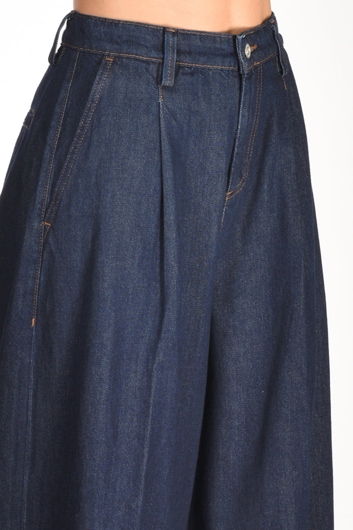 7 For All Mankind Jeans Pleated Blu Donna - 5