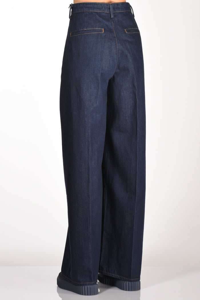 7 For All Mankind Jeans Pleated Blu Donna - 6