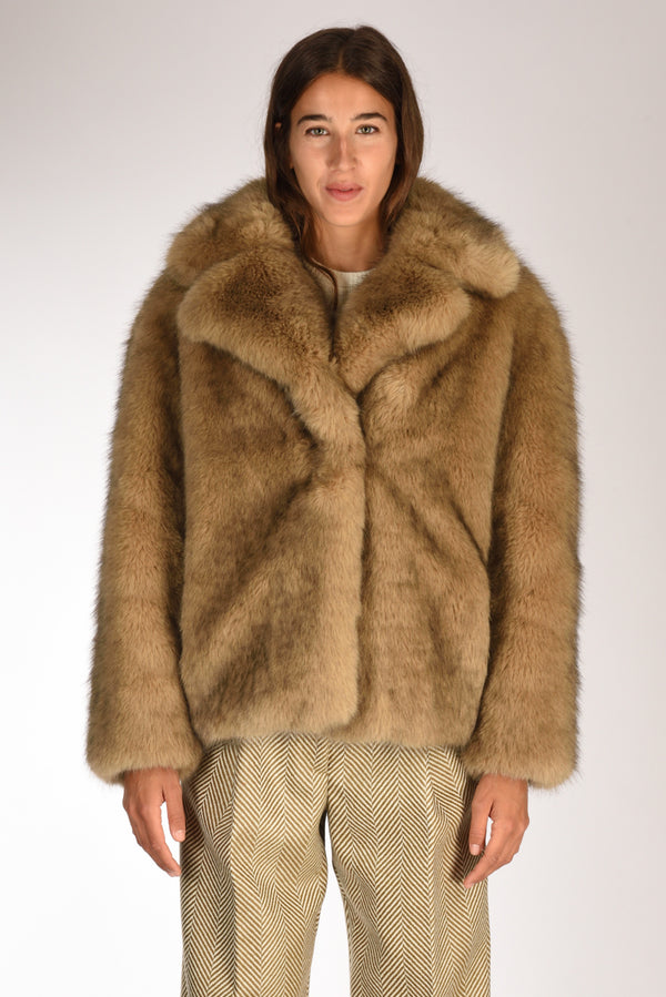 Stand Studio Ecofur Valentina Beige Donna-2