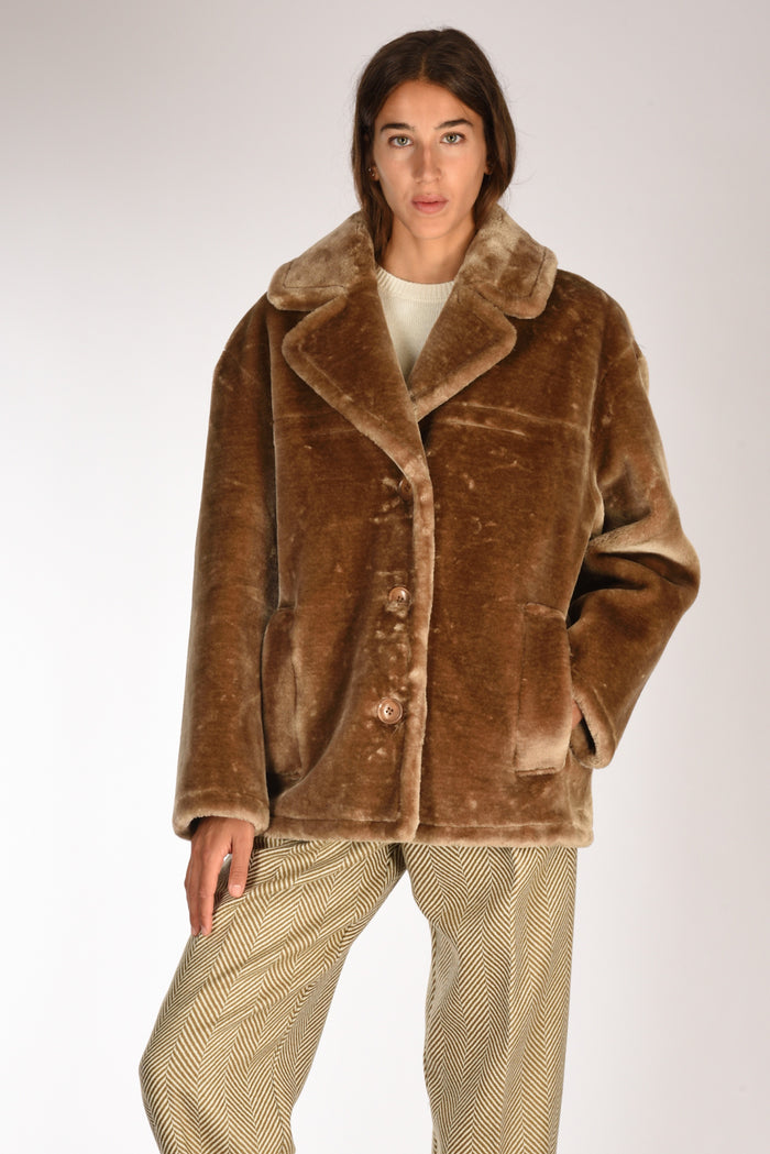 Stand Studio Ecofur Ruby Beige Scuro Donna - 2