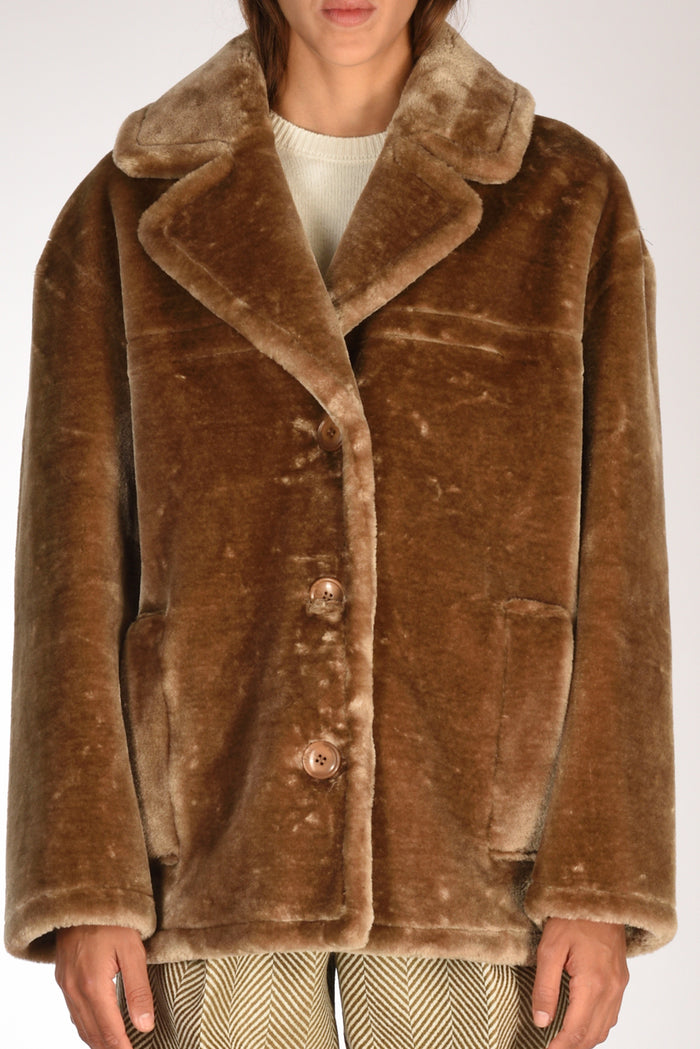 Stand Studio Ecofur Ruby Beige Scuro Donna - 3