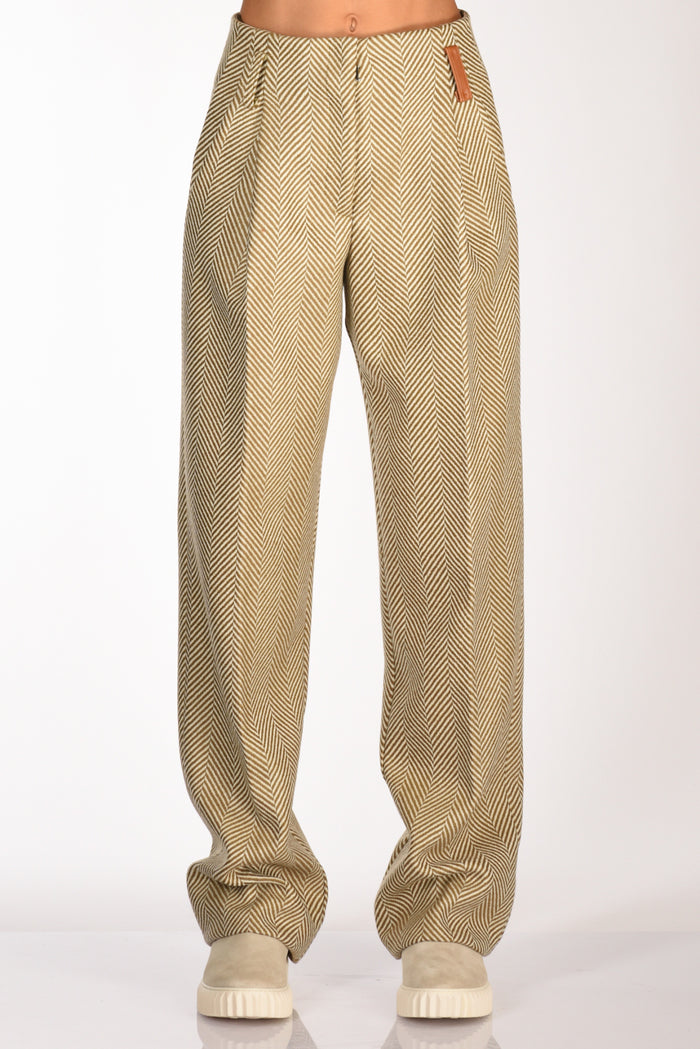 Forte Forte Pantaloni Beige/verde Donna - 3