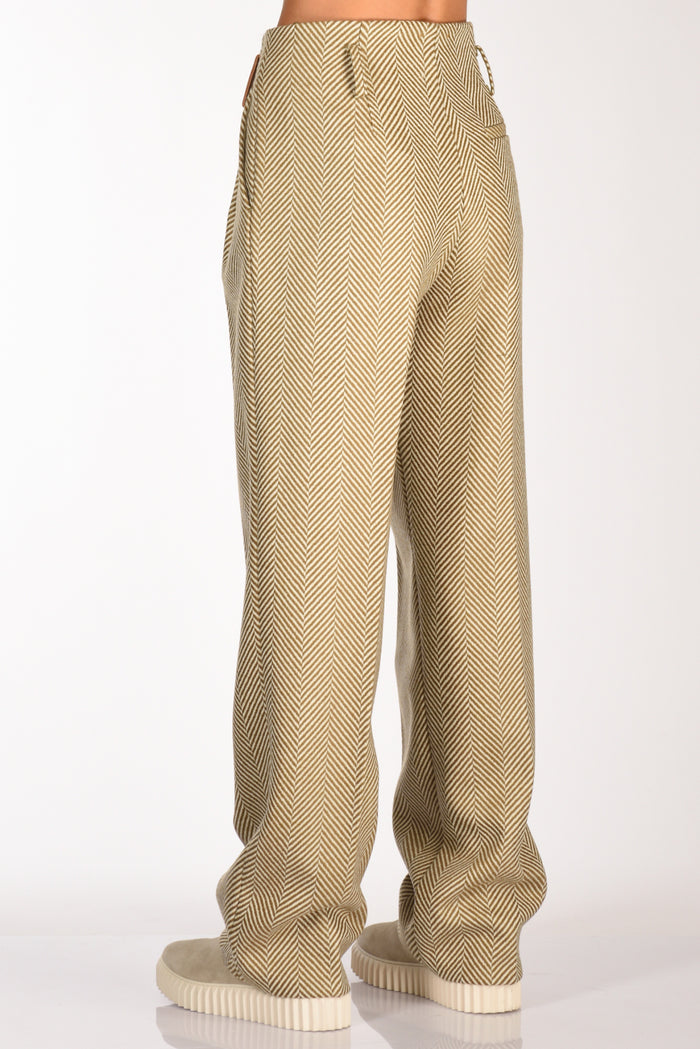 Forte Forte Pantaloni Beige/verde Donna - 6