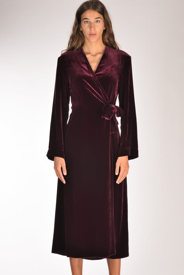 Forte Forte Abito Velluto Bordeaux Donna-2