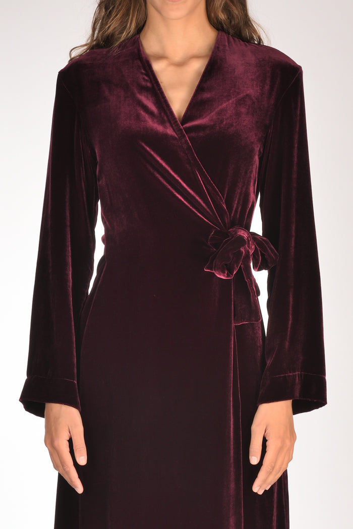 Forte Forte Abito Velluto Bordeaux Donna - 3
