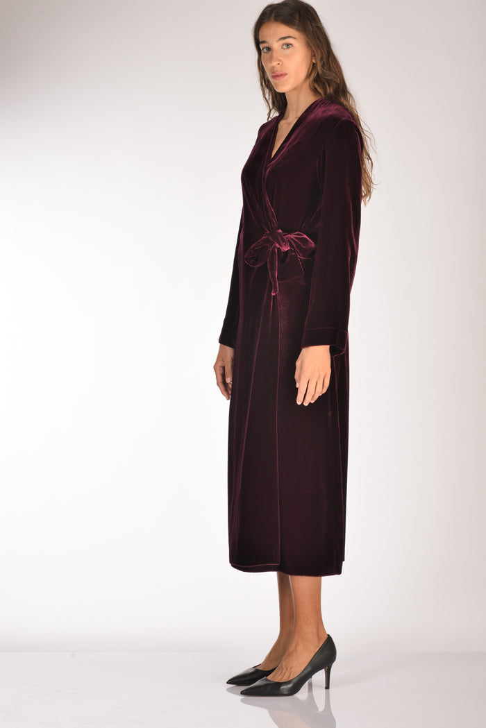 Forte Forte Abito Velluto Bordeaux Donna - 4