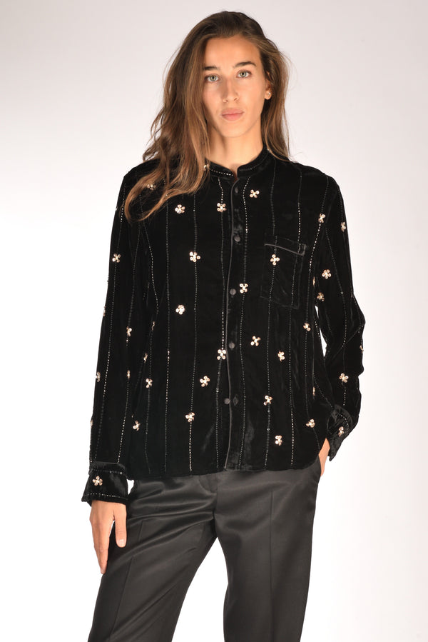 Forte Forte Camicia Decori Nero Donna
