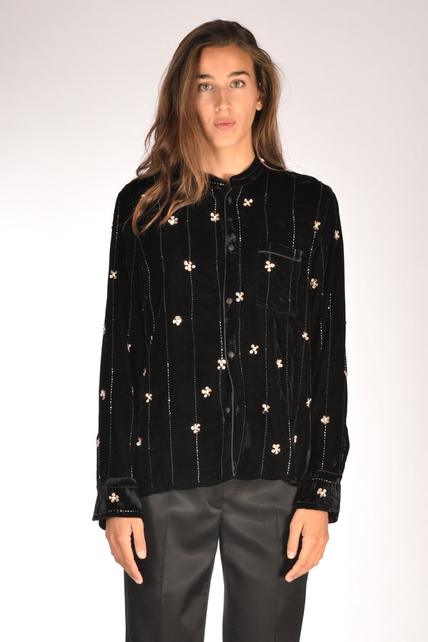 Forte Forte Camicia Decori Nero Donna-2