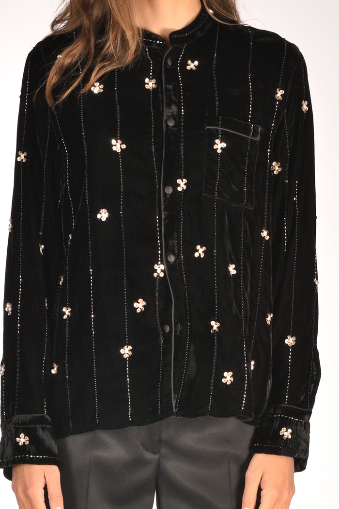 Forte Forte Camicia Decori Nero Donna - 3