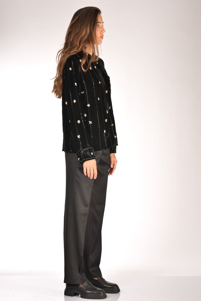 Forte Forte Camicia Decori Nero Donna - 4