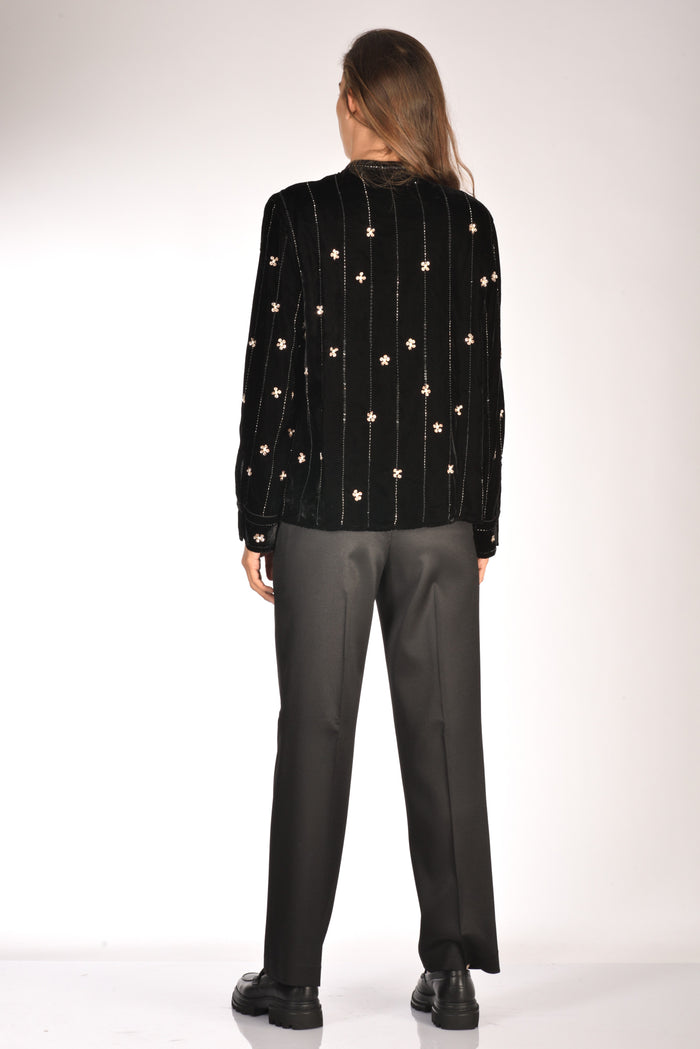 Forte Forte Camicia Decori Nero Donna - 5
