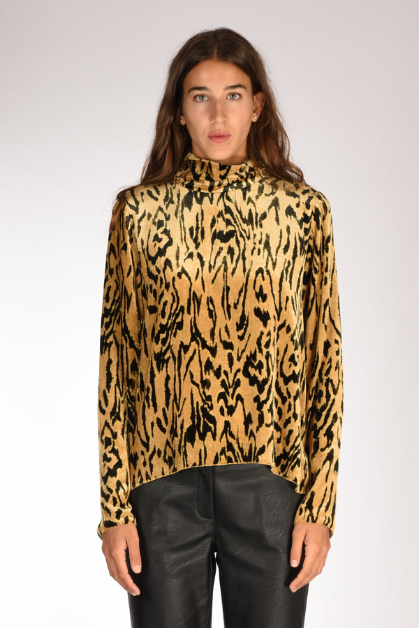 Forte Forte Camicia Velluto Beige/nero Donna-2