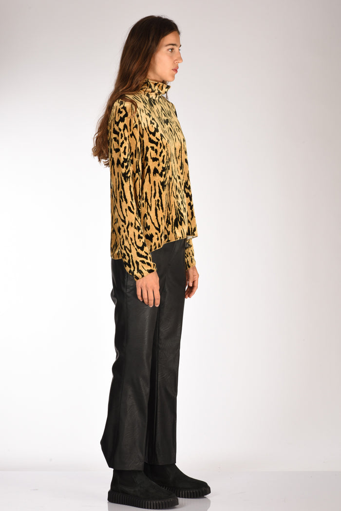 Forte Forte Camicia Velluto Beige/nero Donna - 4
