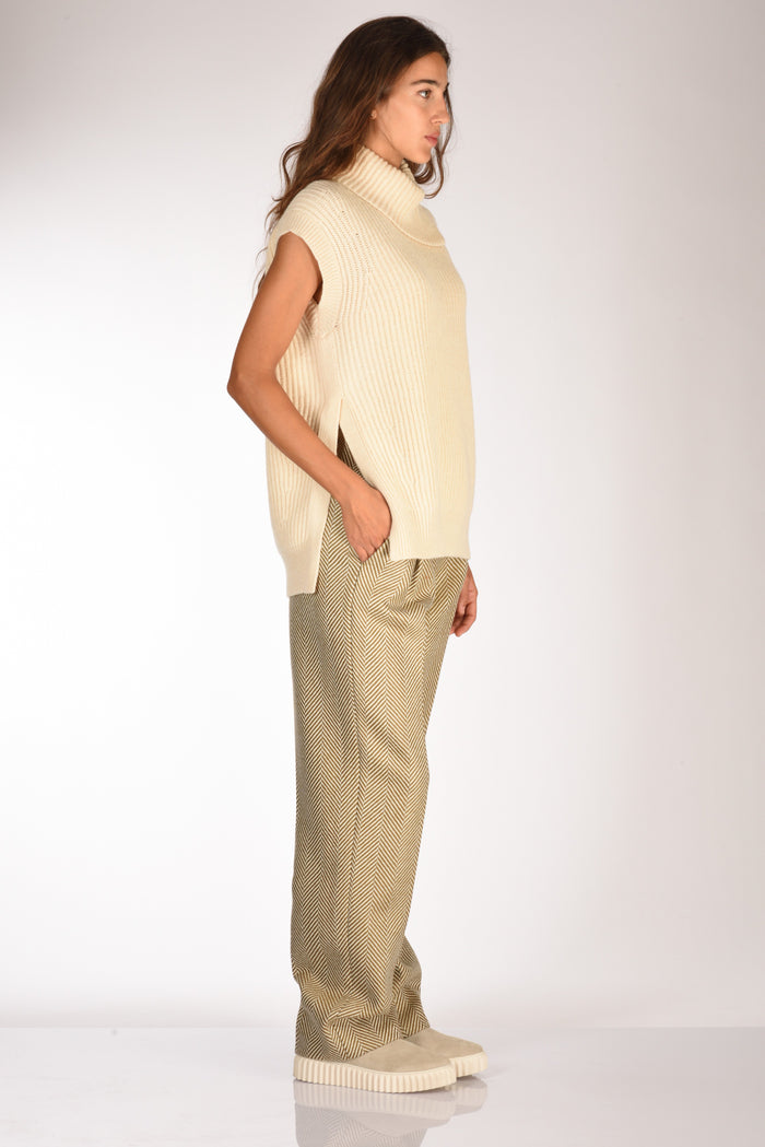 Forte Forte Gilet Maglia Bianco Naturale Donna - 4