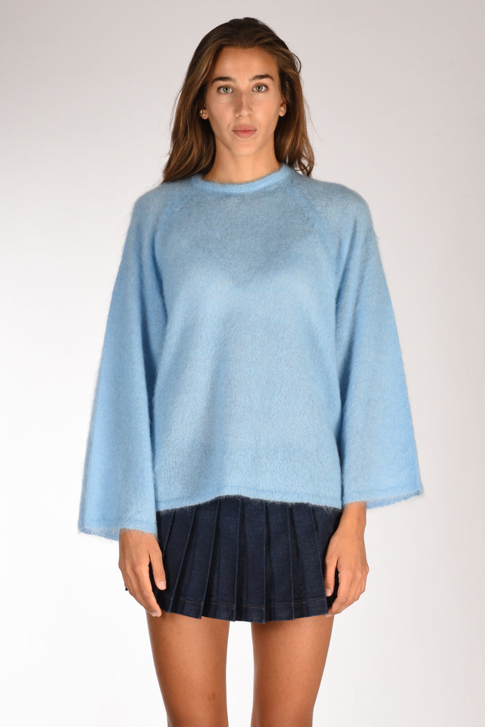 Forte Forte Maglia Mohair Azzurro Donna - 2