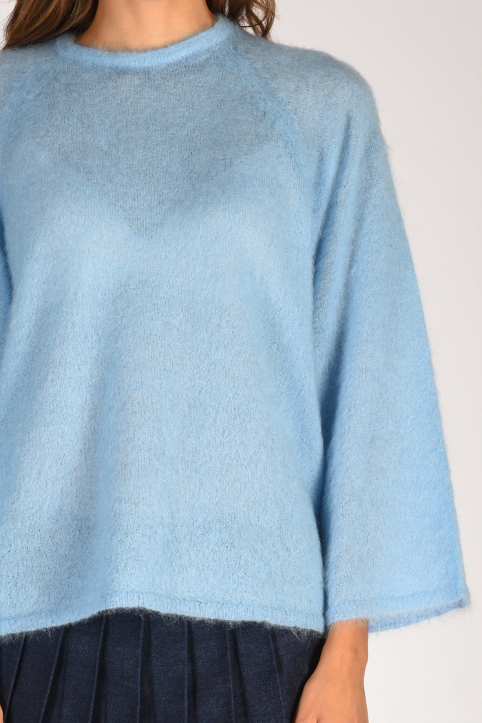 Forte Forte Maglia Mohair Azzurro Donna - 3