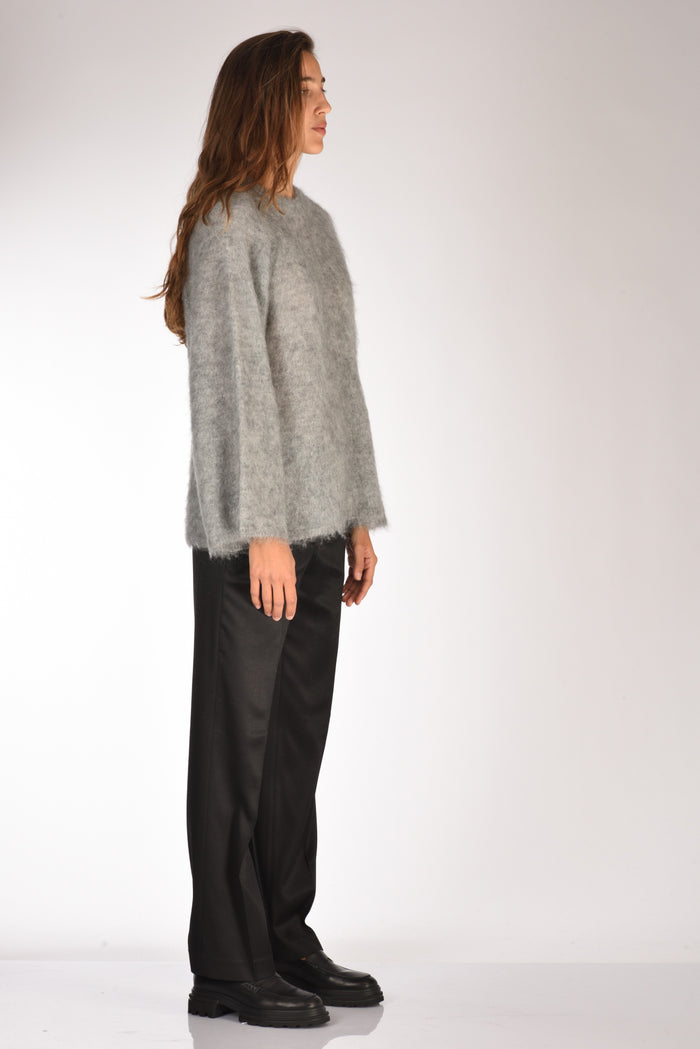 Forte Forte Maglia Mohair Grigio Melange Donna - 4