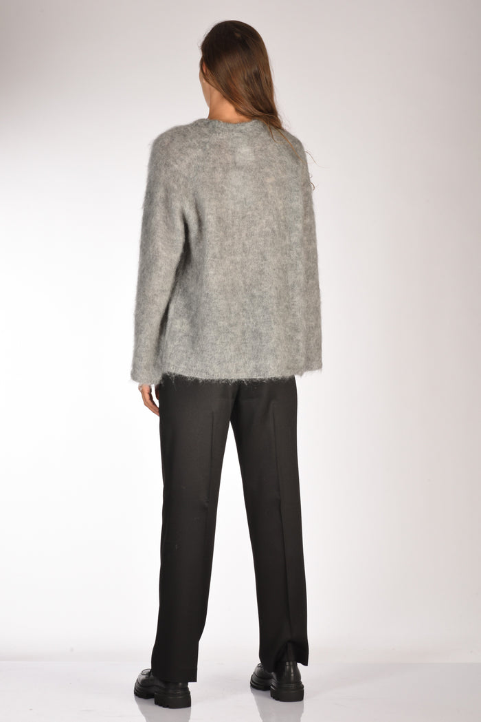 Forte Forte Maglia Mohair Grigio Melange Donna - 5