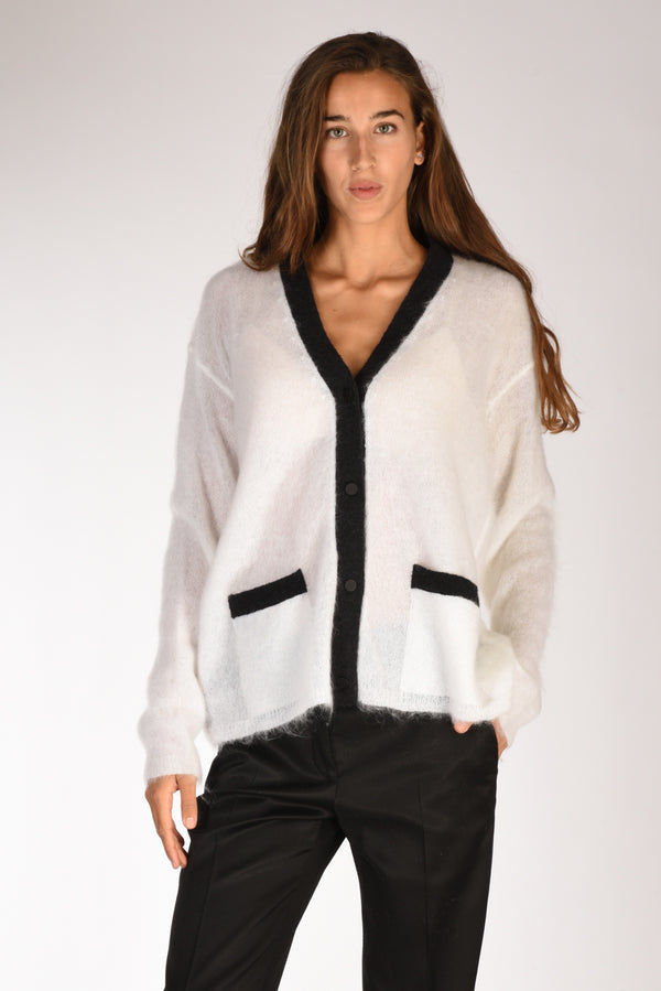 Forte Forte Maglia Mohair Bianco/nero Donna