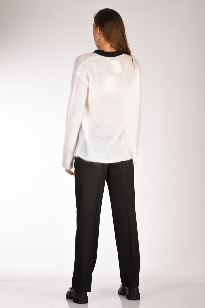 Forte Forte Maglia Mohair Bianco/nero Donna - 5