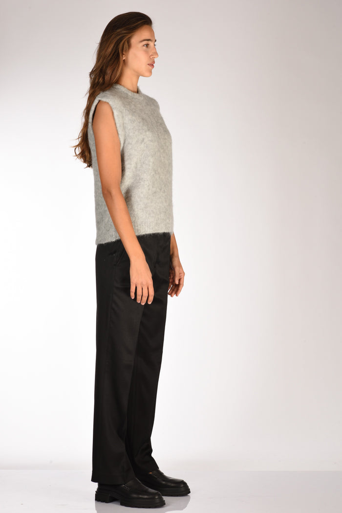 Forte Forte Gilet Maglia Grigio Chiaro Donna - 4