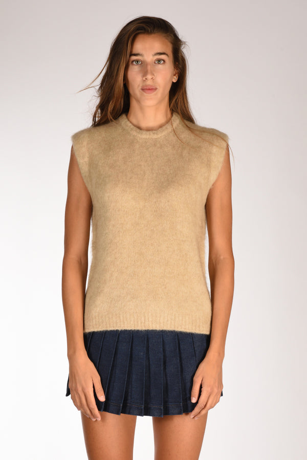 Forte Forte Gilet Maglia Beige Donna-2