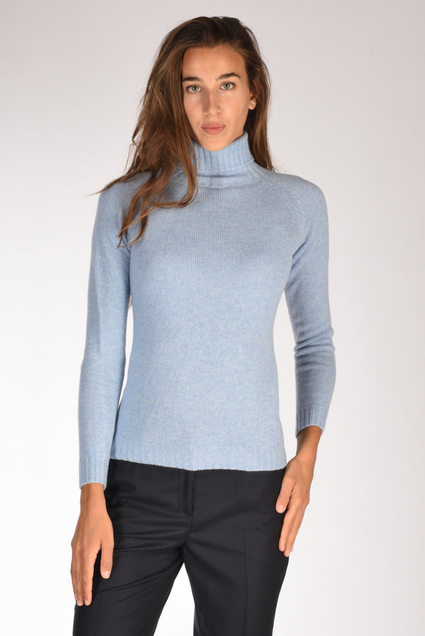 Five Collo Alto Azzurro Donna