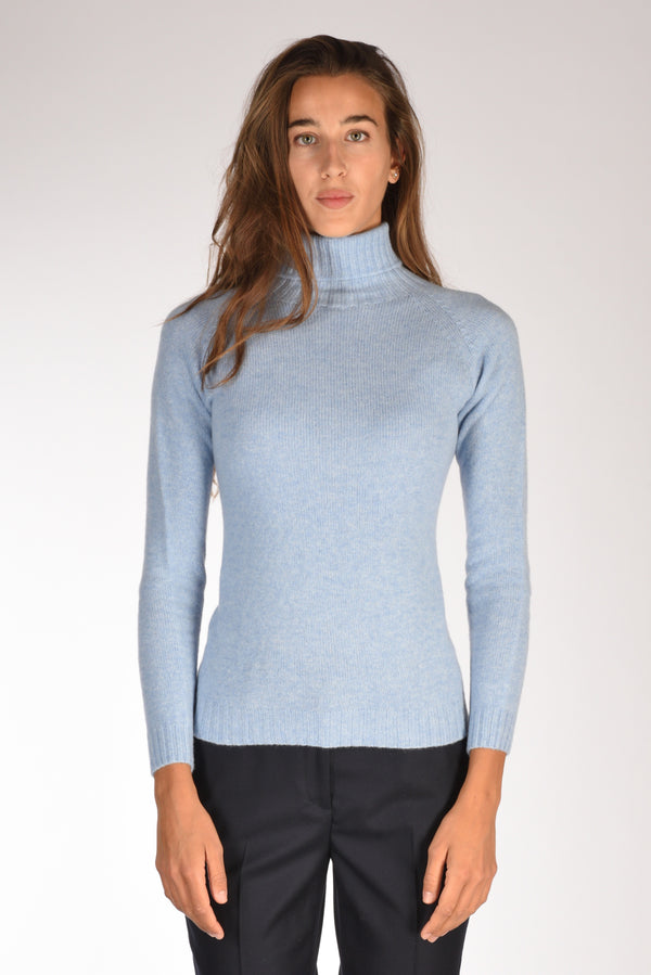 Five Collo Alto Azzurro Donna-2