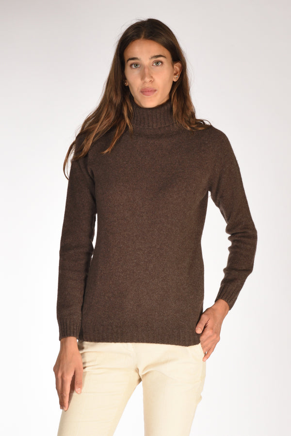 Five Collo Alto Marrone Donna