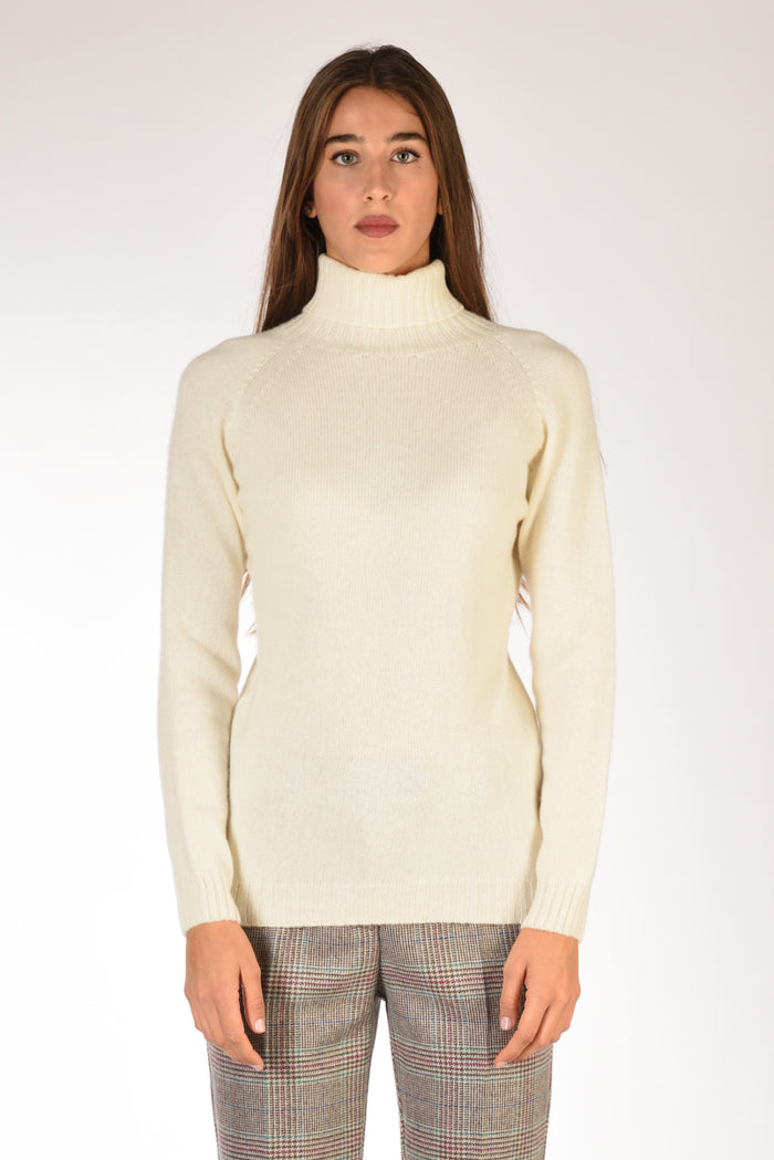 Five Collo Alto Bianco Naturale Donna - 2